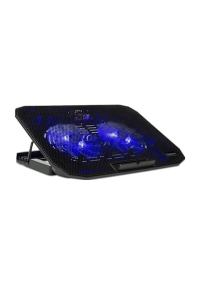 M40 Gaming Laptop Soğutucu Notebook Standı, Mavi Led,14-15.6-17 İnch Uyumlu, 2 Fan, 2 Usb