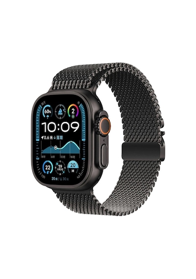 Zore Apple Uyumlu Watch  Ultra 49mm Krd-121 Metal Hasır Kordon-siyah