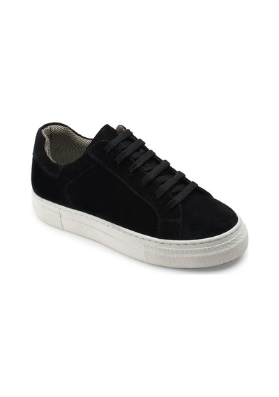 Deery Hakiki Süet Siyah Sneaker Kadın Ayakkabı - Z1681Zsyhc04 Siyah