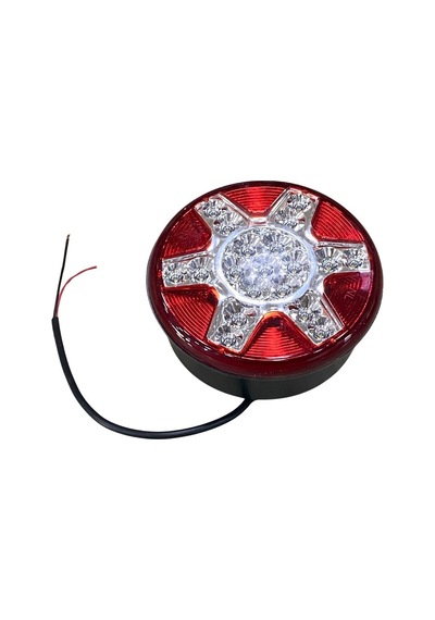 24v Geri Vites Lambası Ledli Yuvarlak Güleryüz Cobra-mıtsubıshı-otokar-temsa 122 Mm