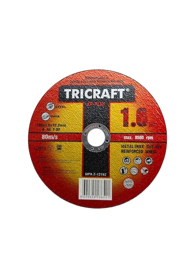 İnox Kesici Taş, 180 X 1.6 X 22 Mm, 25 Adet Beyaz