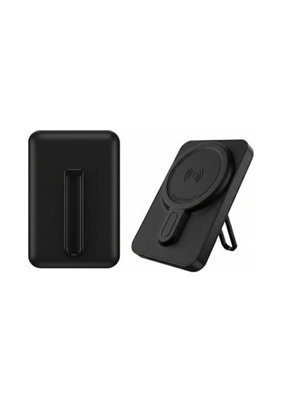 5000mah Magsafe Kablosuz Powerbank 22.5w Hızlı Şarj, Manyetik Taşınabilir Güç Bankası Siyah Siyah
