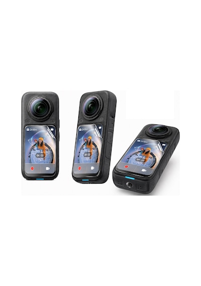 Insta360 X6 Aksiyon Kamera  3 Adet Şeffaf Ekran Koruyucu Nano Jelatin