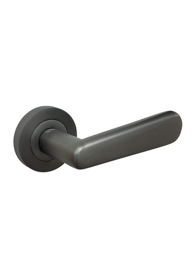 Sese Esin Modeli Yale Rozetli Dış Kapı Kolu Antrasit Renk 200-261r-03-54