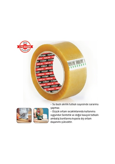 Ac Ambalaj Bandı 45 Mm X 100 Mt. Şeffaf 6 Adet 6