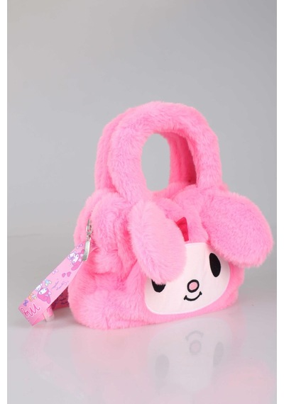 Dekomus İle Yeni Sezon Lisanslı My Melody Basıc Peluş Askılı Omuz Çantası Altın