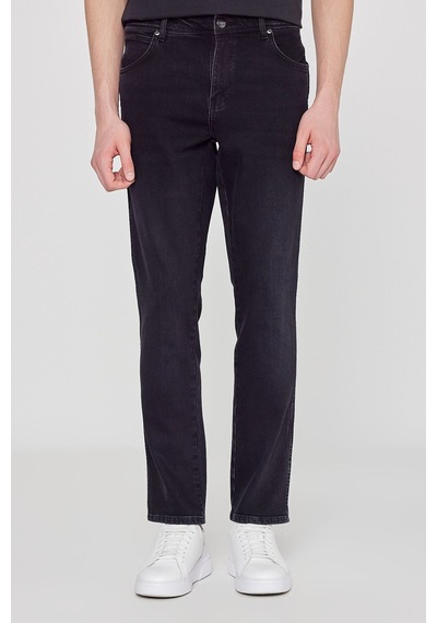 Wrangler Texas Pamuklu Slim Fit Dar Kesim Cepli Esnek Jean Denim Kot Pantolon Gri