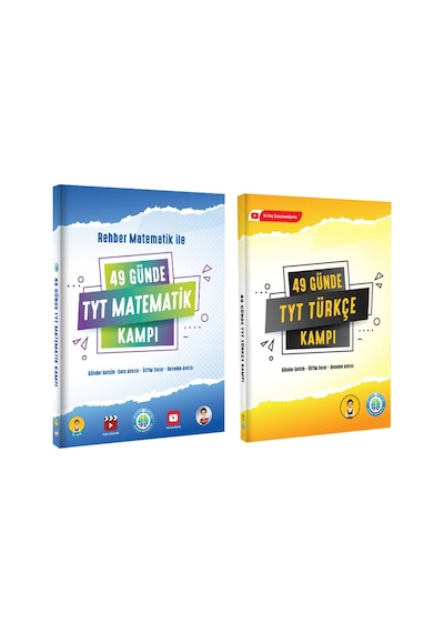 49 Günde Tyt Rehber Matematik Kampı Ve 49 Günde Tyt Türkçe Kampı 2 Li Set