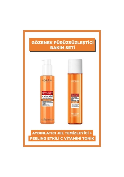 Revitalift C Vitamini Gözenek Görünümü Karşıtı Peeling Etkili Tonik & Aydınlatıcı Köpük Temizleyici pktpeeltonikkpktemiz-10602