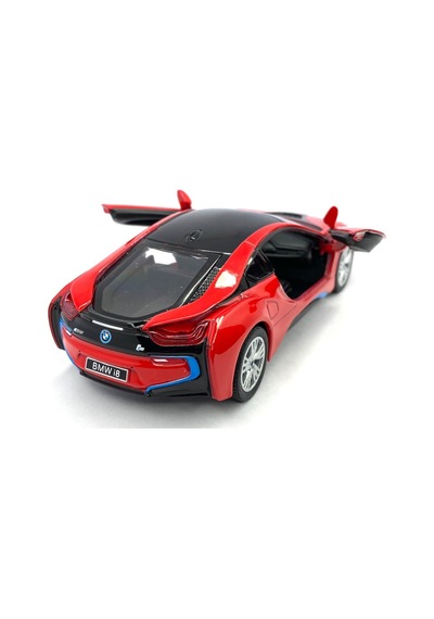 Kinsmart Bmw I8 1 36 Çek Bırak Model Araba kırmızı