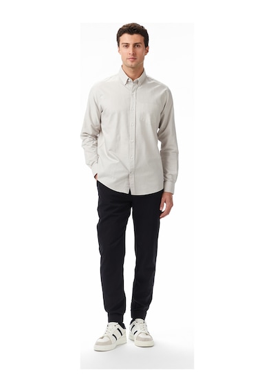 Nautica Erkek Gri Classic Fit Gömlek Düz W57435t Gri