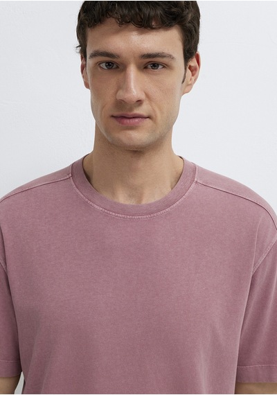 Mavi - Pembe Basic Tişört 0613312-70948