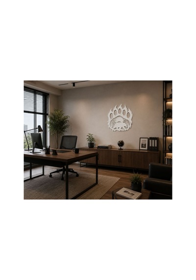 Arliadesign Ayı Pençesi Doğa Duvar Dekoru / 5 Mm Mdf 50 X 50 Cm