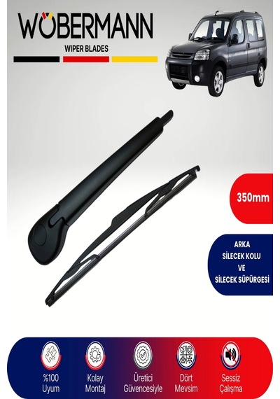 Wöbermann Peugeot Partner 2008-2018 Arka Silecek Kolu Ve Süpürgesi Komple