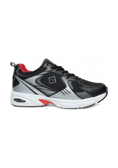 Nesilshoes Bestof 522 Siyah Kırmızı Erkek Spor Ayakkabı