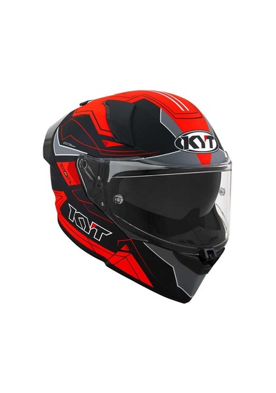 Kyt R2r Kapalı Kask Mat Gri - Kırmızı - Siyah