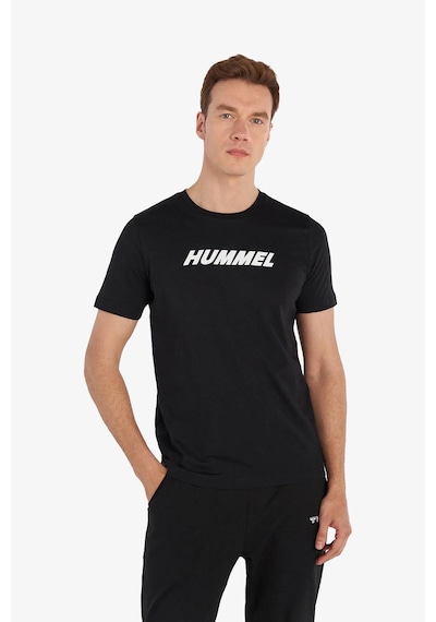 Hummel Hmlelemental Logo Cotton Tee Erkek Siyah T-shirt 911947-2001 Siyah