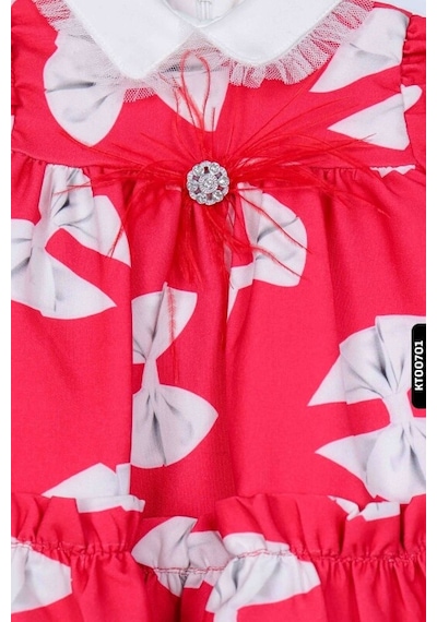 Xo Kids Kız Çocuk Elbise 1-5 Yaş 10018 Kırmızı