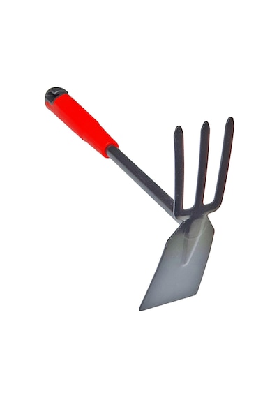 Metal Uçlu Hobi Bahçe Seti 3'lü Kürek Tırmık Çapa Çiçek Bakımı Toprak Kazma Seti