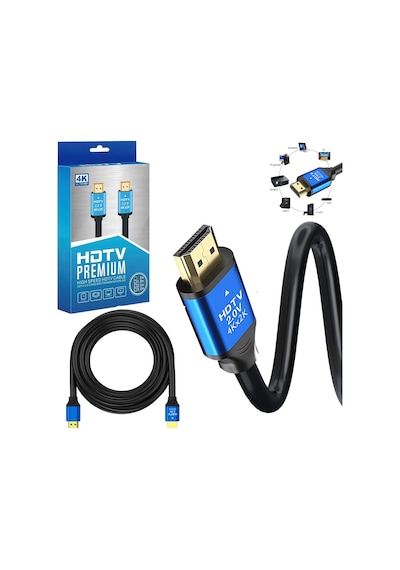 Hdmi Kablo 2.0v Hdtv 4k 60hz 5mt Poke Pk-6853