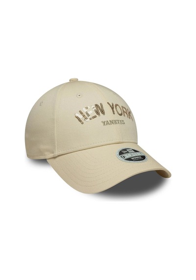 New Era Wmns Sequın Wordmark 9forty Neyyan Unisex Şapka 60771753 Bej