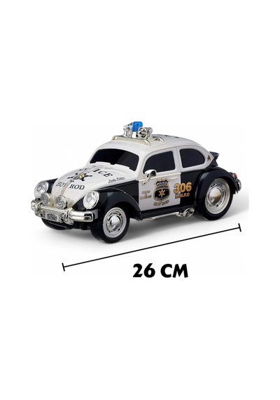 Uzaktan Kumandalı Sesli Işıklı 24 GHz USB Şarjlı 1:16 Ölçekli Oyuncak VosVos Drift Polis Aracı