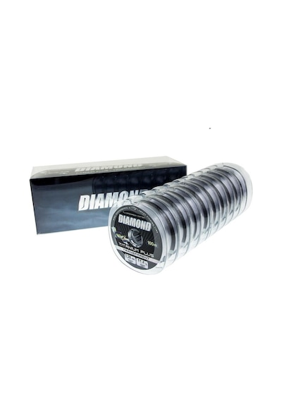 Bauer Diamond Titanium Plus Fluorocarbon Kaplama 100 Mt Olta Misinası - Füme Renk 0.30 mm