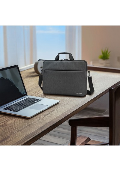 Lenyes Lb509 15.6 İnç Laptop Çantası Cleo Protect Pro Serisi Darbe Emici Su Geçirmez Siyah