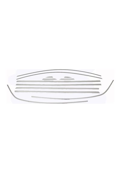 Renault Megane 4 Sedan Krom Cam Çerçevesi Aksesuarı 12 Parça 2016