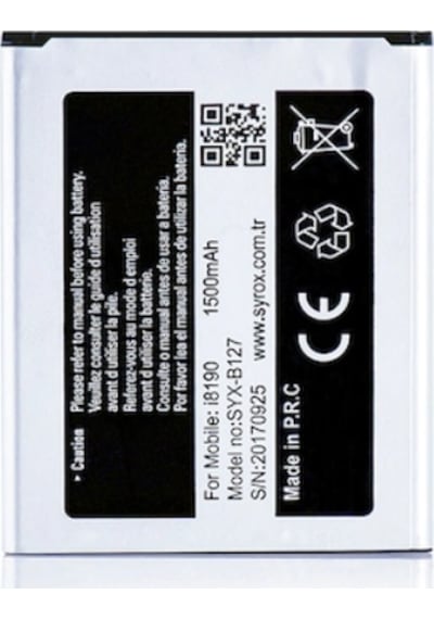 Syrox Samsung Uyumlu S3 Mini / İ8190 / 8160 Ace2 Batarya - Syx-B127