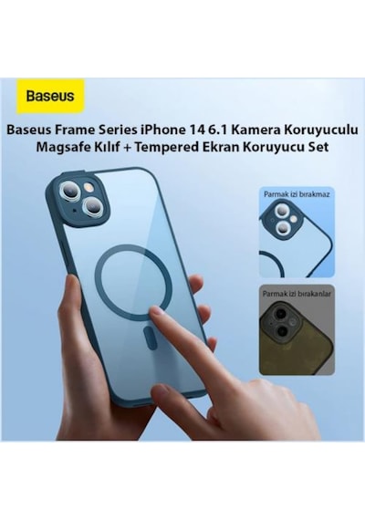 Baseus Apple Uyumlu iPhone 14 6.1 Kamera Korumali Magsafe Kilif Ve Ful Kaplama 566135217
