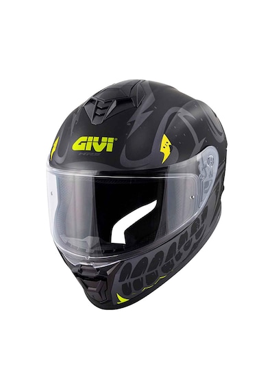 Givi 50.x Bones Kapalı Kask Mat Siyah Sarı