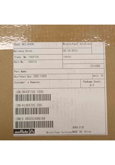 13r472c 4.7uh 4.3a 8x10 Kondansatör Tipi Bobin 20 Adet