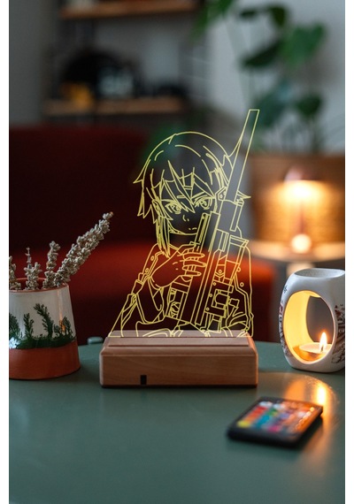 Asada Shino Sword Art Online Tarım 16 Renk Kumandalı 3d Gece Lambası