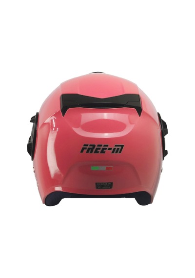 Free M Double Güneş Vizörlü Sertifikalı Abs Material Yarım Kask Pembe