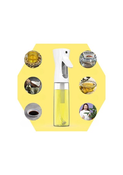 200 Ml Yağ Sirke Sos Sprey Püskürtücü Cam Şişe Airfryer Yağ Spreyi Sızdırmaz Yağdanlık Şişesi Siyah Diğer