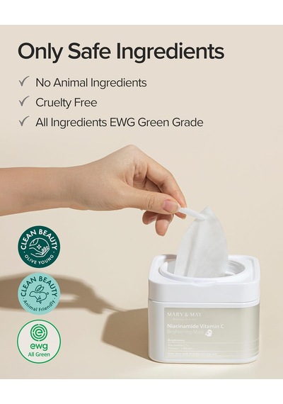 Niacinamide + C Vitamini İçeren Aydınlatıcı Maske Paketi 1 Adet / 400 Gr