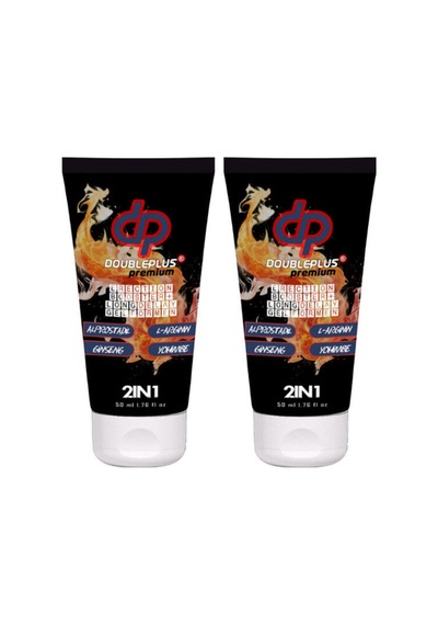 Doupleplus Erkekler Premium İçin Sertleştirmeli Masaj Ve Bakım Jeli 50 Ml X 2 Adet