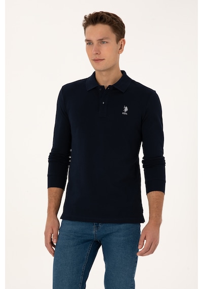 U.S. Polo Assn. Erkek Lacivert Basic Sweatshirt 50307687-VR033 U.S. Polo Assn. Erkek Lacivert Basic Sweatshirt 50307687-VR033