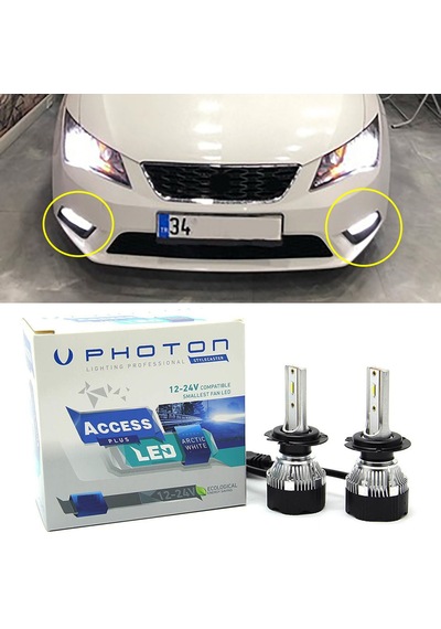 Seat Leon Mk3 Led Xenon Kısa Far Ampulü H7 Access Yeni Seri Beyaz