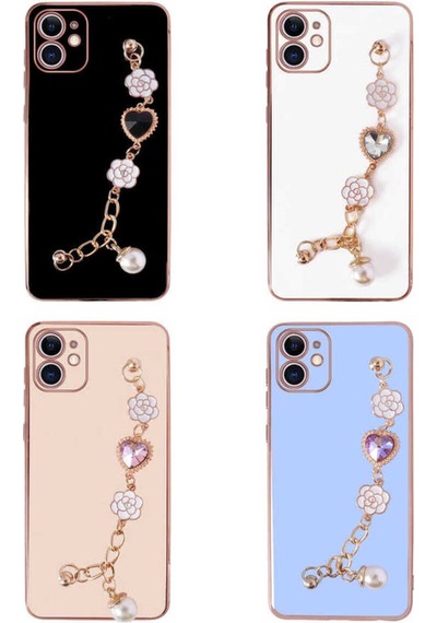 Apple iPhone Uyumlu 12 El Tutamaçlı Kamera Korumalı Csk Zore Taka Silikon Kılıf mor
