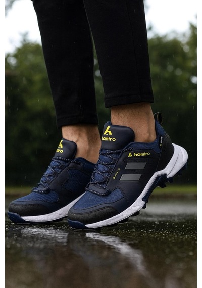 Homiro Unisex Su Geçirmez Poli Taban Spor Ayakkabı-lacivert