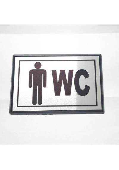 Büro İş Güvenliği İçin 10x7cm Mini Bay-bayan Wc Uyarı Tabelası