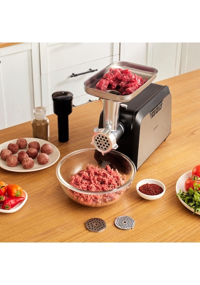 Karaca Inox 2000W Kıyma Makinesi Inox