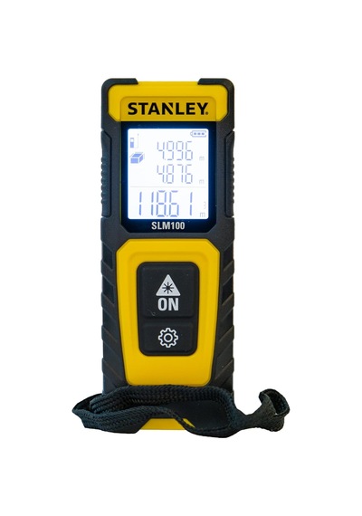 Tr Slm100 Lazer Mesafe Ölçüm Cihazı Sarı/siyah, 30 Metre Menzil