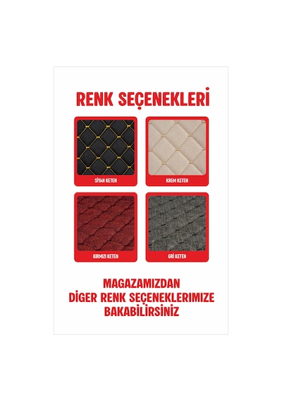 Toyota Carina İle Uyumlu Bej Renklı Keten Koltuk Minderi 7'li Set