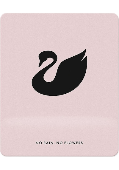 Pembe No Rain, No Flowers Bilek Destekli Dikdörtgen Mouse Pad Mouse Altlık Mousepad