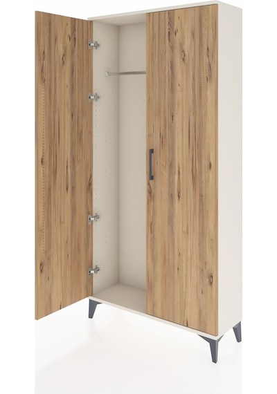 Arges Dolap 2 Kapaklı Tek Askılı 88x30x182 Aytaşı-çam Aytaşı