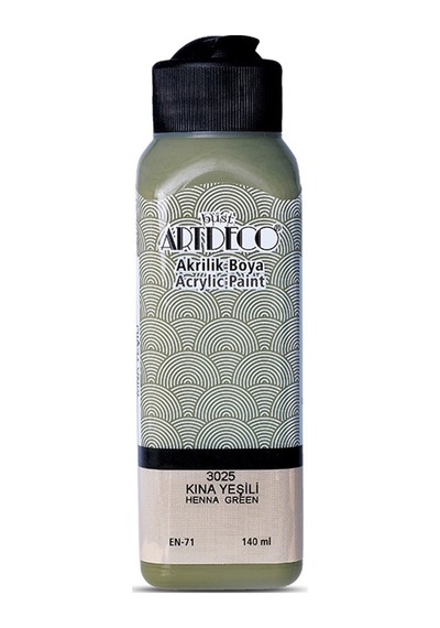 Artdeco Akrilik Boya 140 Ml Kına Yeşili 070r-3025 Çok Renkli