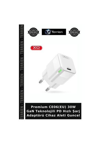 Premium Ce06 Eu 30w Gan Teknolojili Pd Hızlı Şarj Adaptörü Cihaz Aleti Guncel